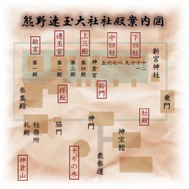 熊野速玉大社社殿案内図